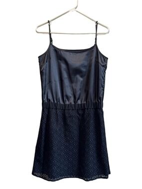BEAMS HEART Satin and Lace Cami Dress